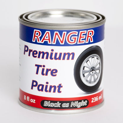 Can of Ranger Tire Paint Black as Night Paint