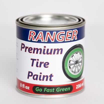 Can of Ranger Tire Paint Go Fast Green