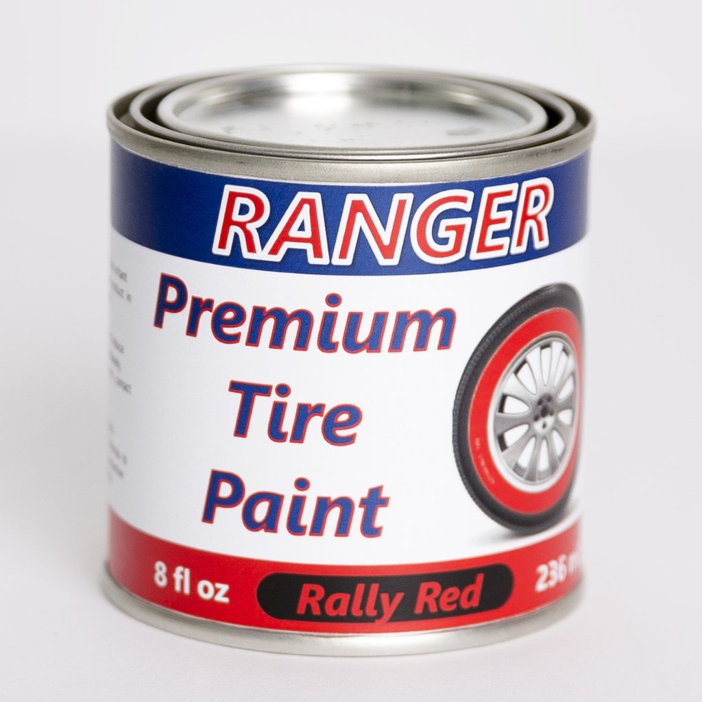 Can of Rally Red Ranger Tire Paint